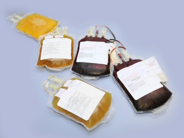 blood and plasma bags
